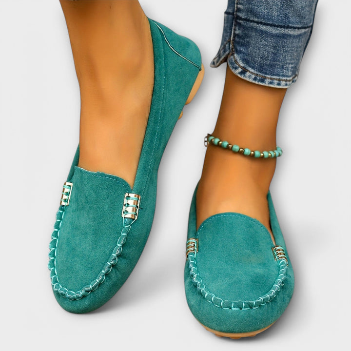 Nolvaire | Femme Mocassins Plates Slip-On Suédine