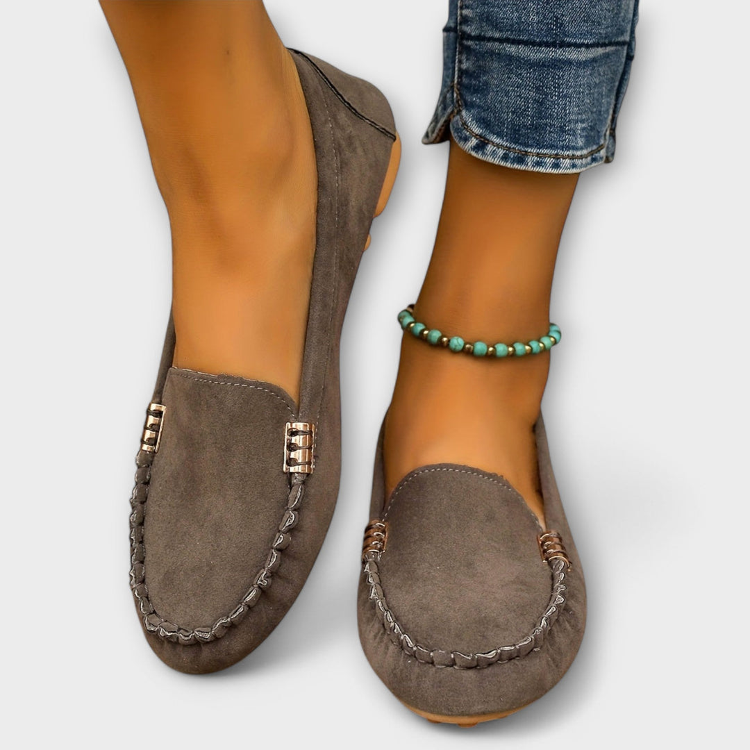 Nolvaire | Femme Mocassins Plates Slip-On Suédine — vue 4