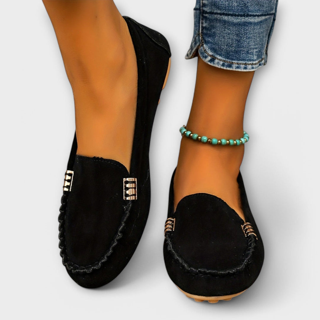 Nolvaire | Femme Mocassins Plates Slip-On Suédine — vue 5