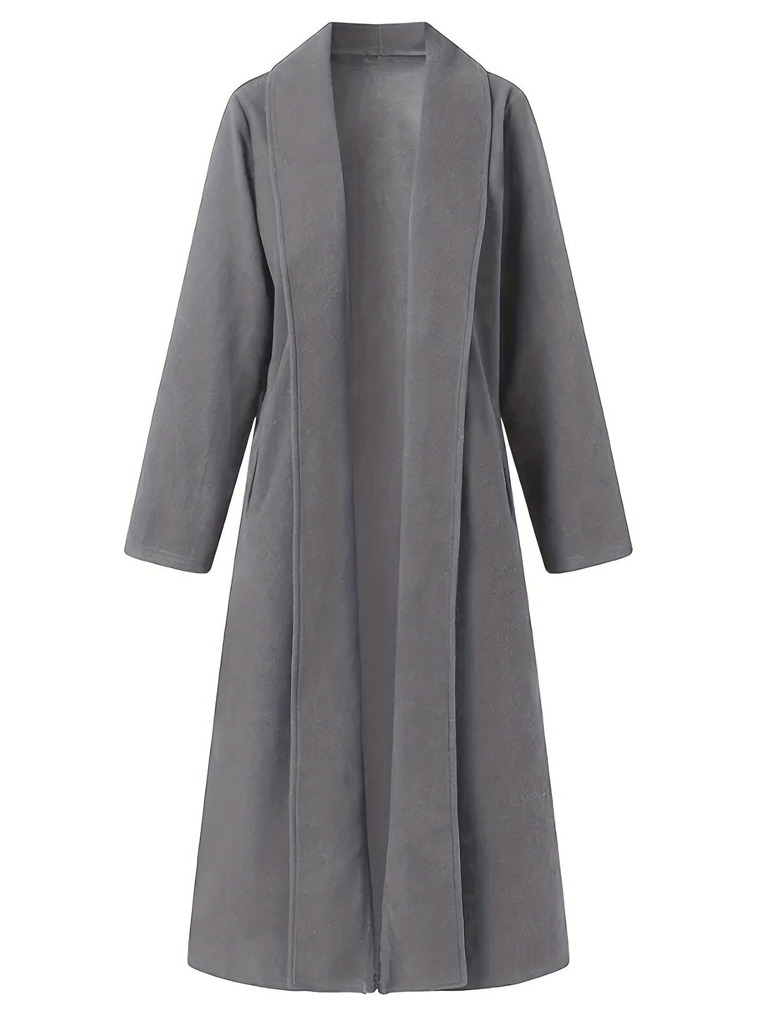 Thovaine | Femme Manteau Long Ouvert Col Châle — vue 24
