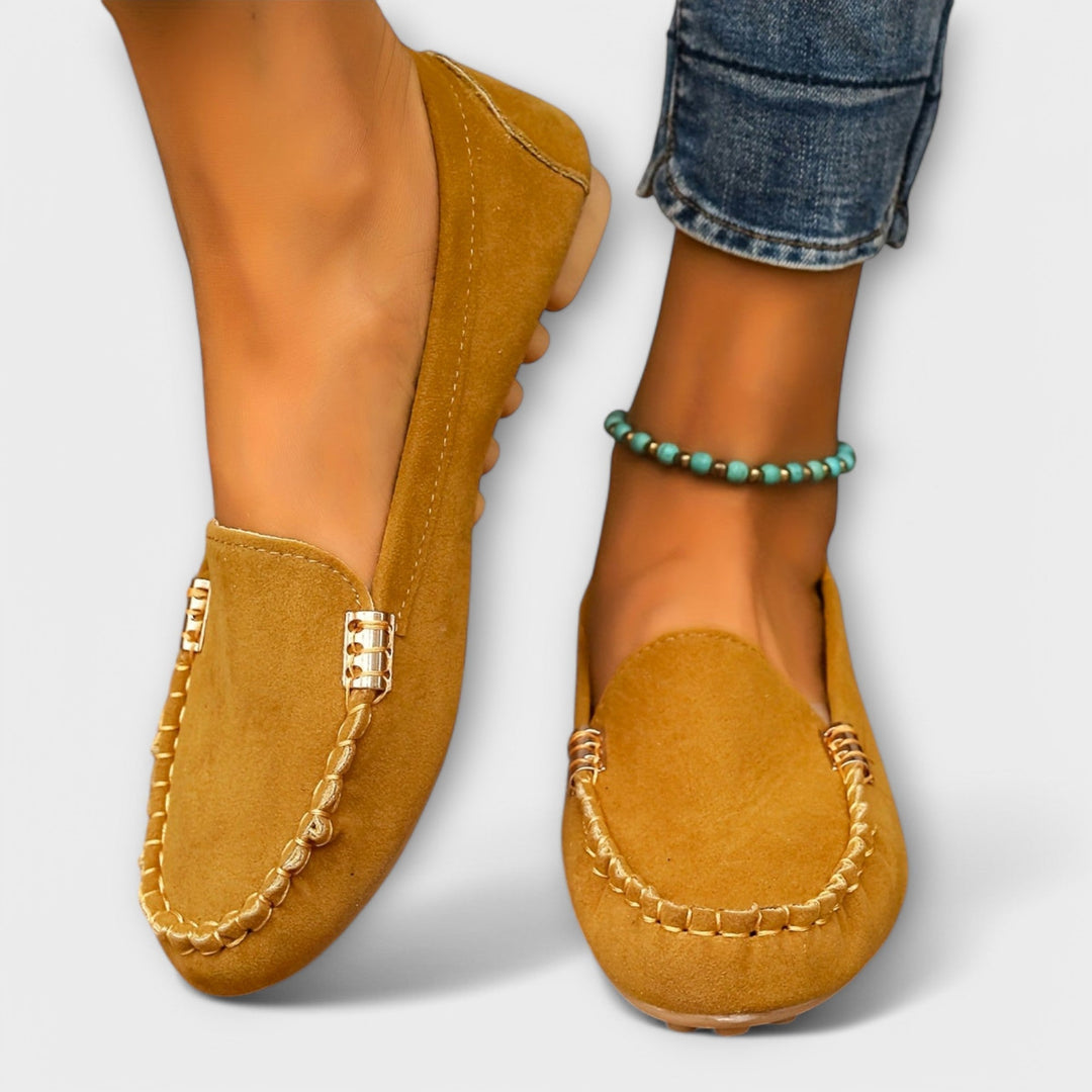 Nolvaire | Femme Mocassins Plates Slip-On Suédine — vue 3