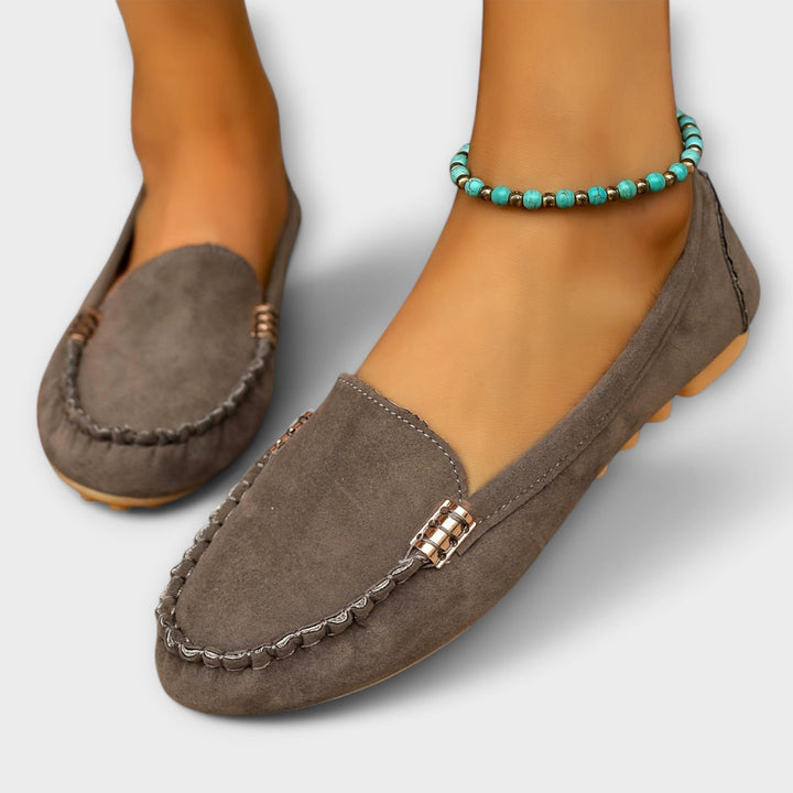 Nolvaire | Femme Mocassins Plates Slip-On Suédine — vue 10