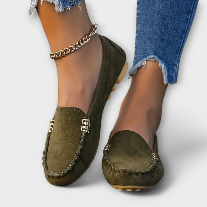 Nolvaire | Femme Mocassins Plates Slip-On Suédine — vue 6