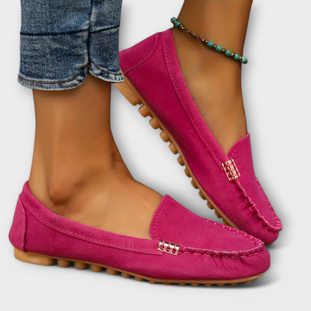 Nolvaire | Femme Mocassins Plates Slip-On Suédine — vue 8