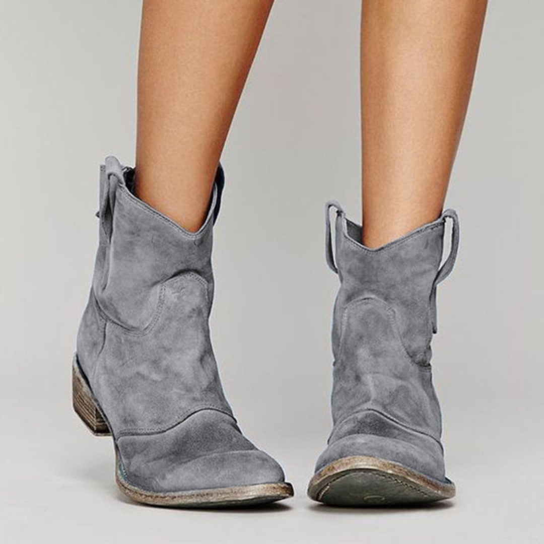 Thalvire | Femme Bottines Western Daim Style Cowboy — vue 7