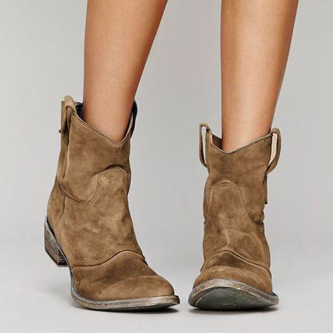 Thalvire | Femme Bottines Western Daim Style Cowboy - Image 2