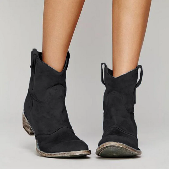 Thalvire | Femme Bottines Western Daim Style Cowboy - Image 3