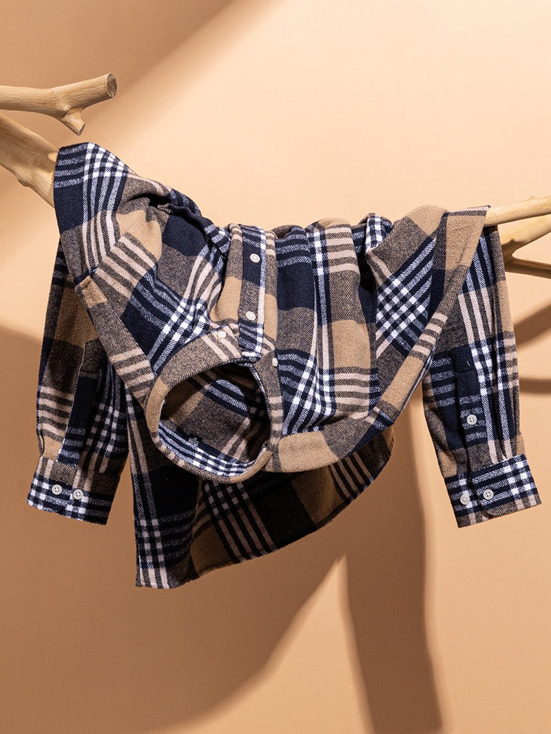 Thibault | Homme Chemise à Carreaux Flanelle Manches Longues — vue 8