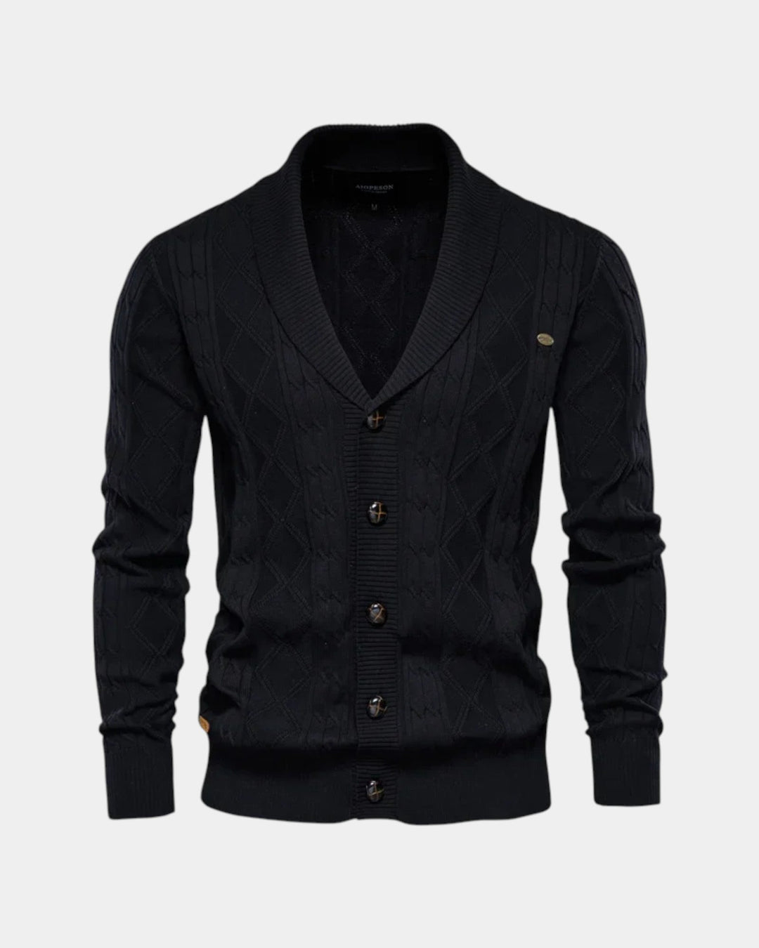 Falvorn | Cardigan Homme Col Châle Boutons — vue 7