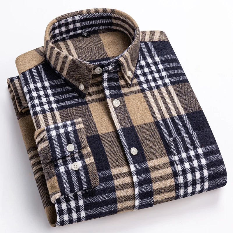 Thibault | Homme Chemise à Carreaux Flanelle Manches Longues - Image 2