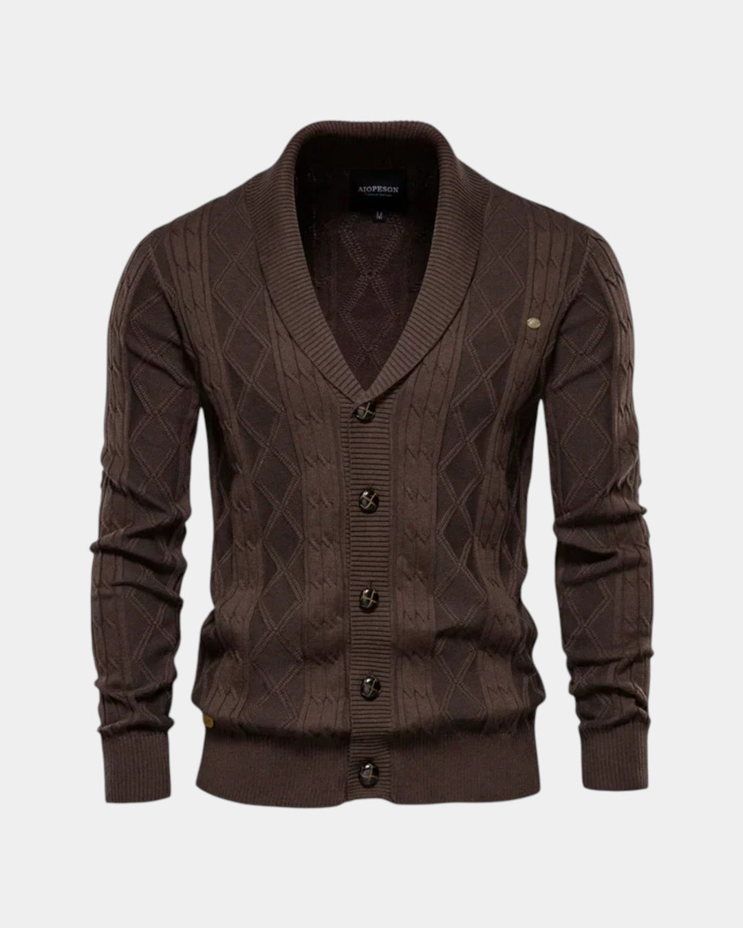 Falvorn | Cardigan Homme Col Châle Boutons — vue 6