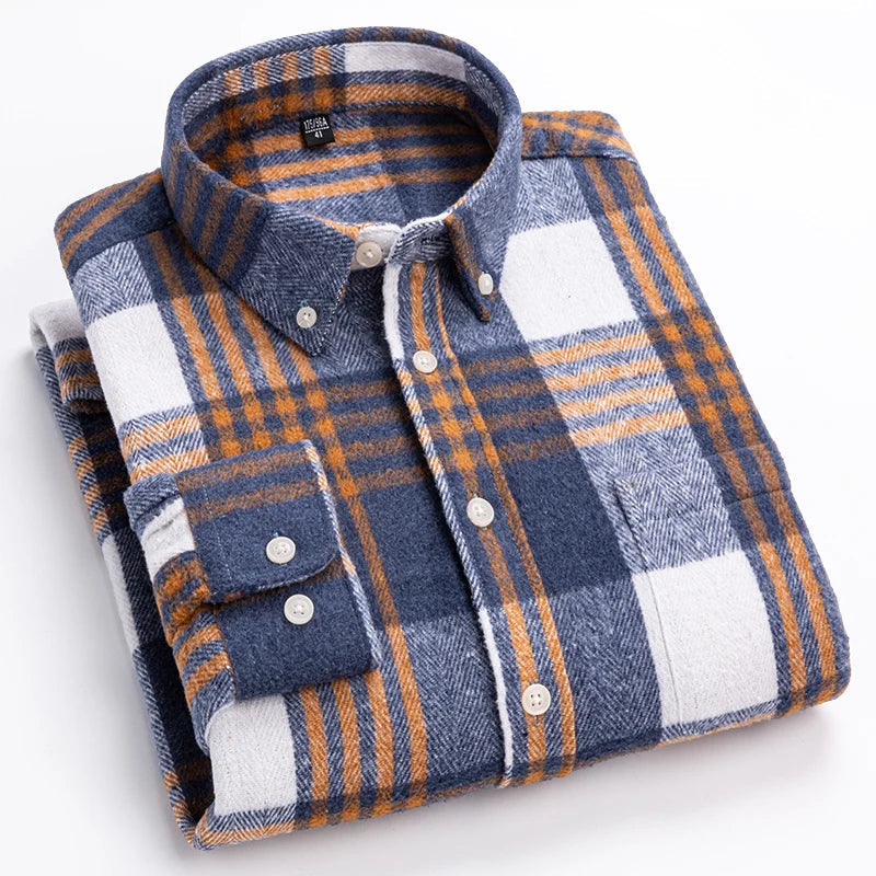 Thibault | Homme Chemise à Carreaux Flanelle Manches Longues - Image 3