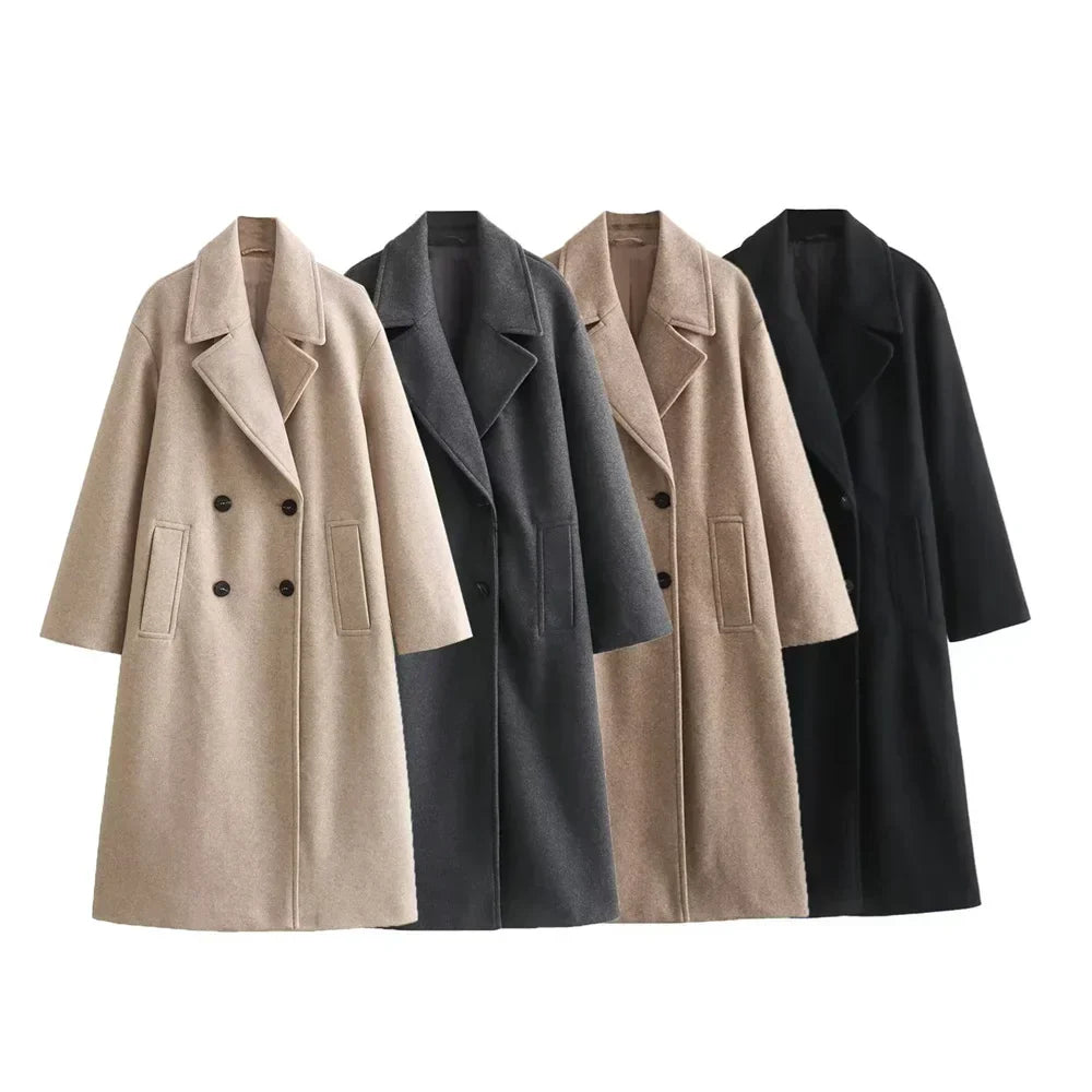 Briavelle | Femme Manteau Long Double Boutonnage — vue 6