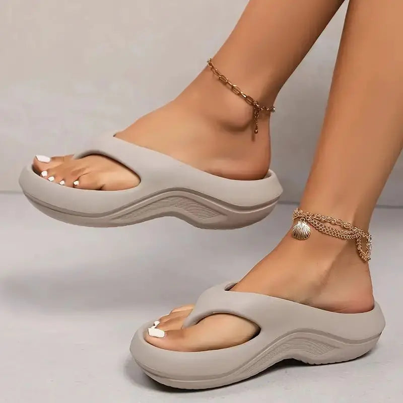Adelina | Women's Cushioned Platform Slides - Image 1
