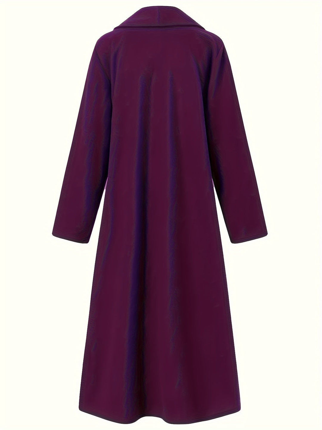 Thovaine | Femme Manteau Long Ouvert Col Châle - Dark Green - Image 21