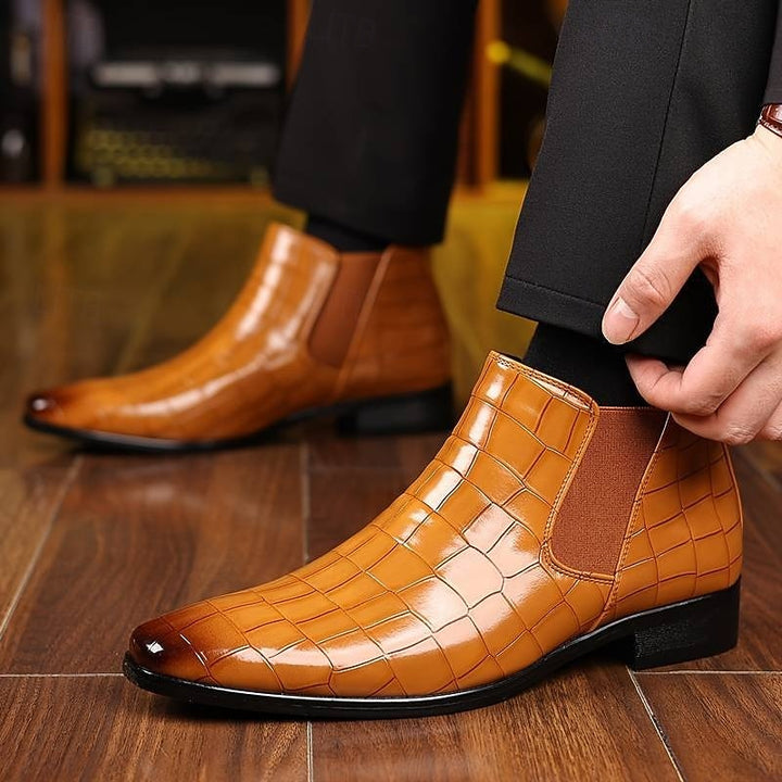 Dravsel | Homme Chelsea Boots Croco Slip-On — vue 5