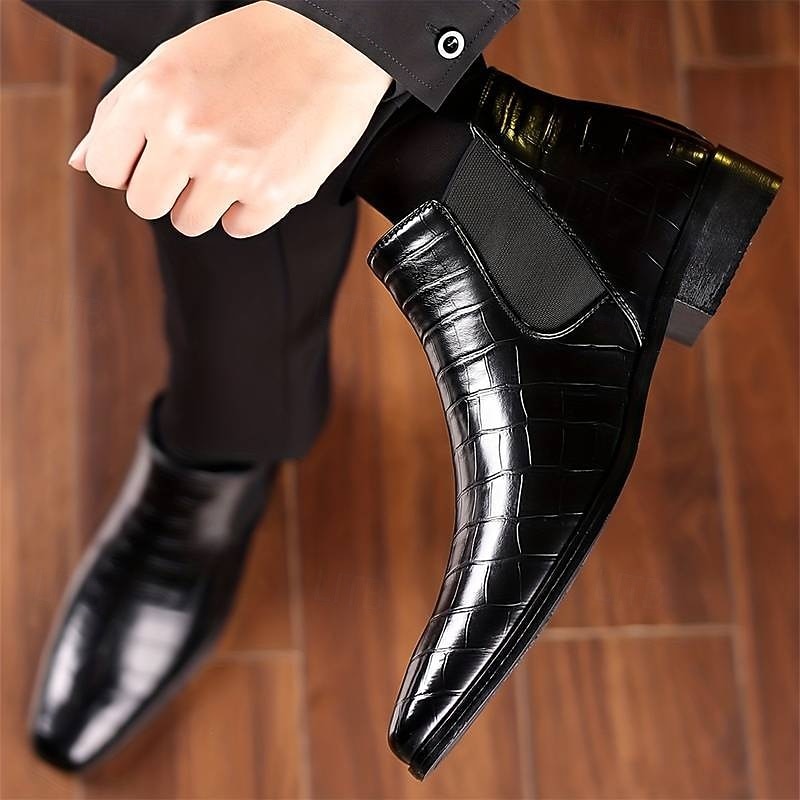 Dravsel | Homme Chelsea Boots Croco Slip-On — vue 6