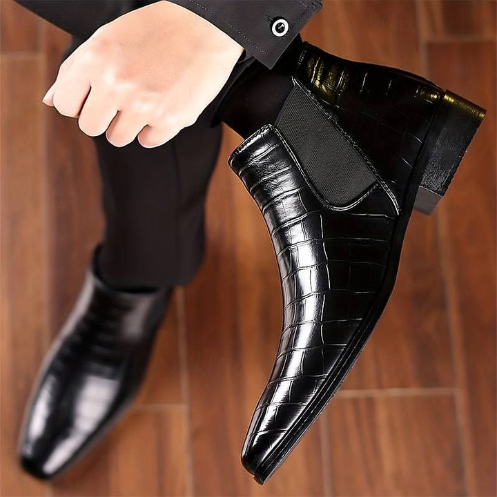 Dravsel | Homme Chelsea Boots Croco Slip-On — vue 6