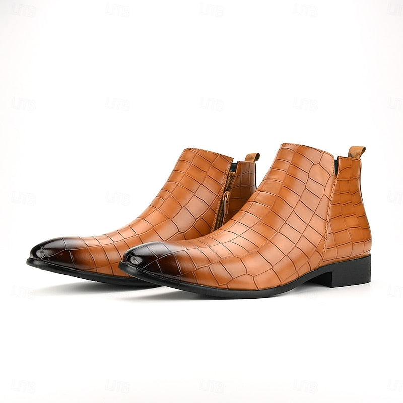 Dravsel | Homme Chelsea Boots Croco Slip-On — vue 9