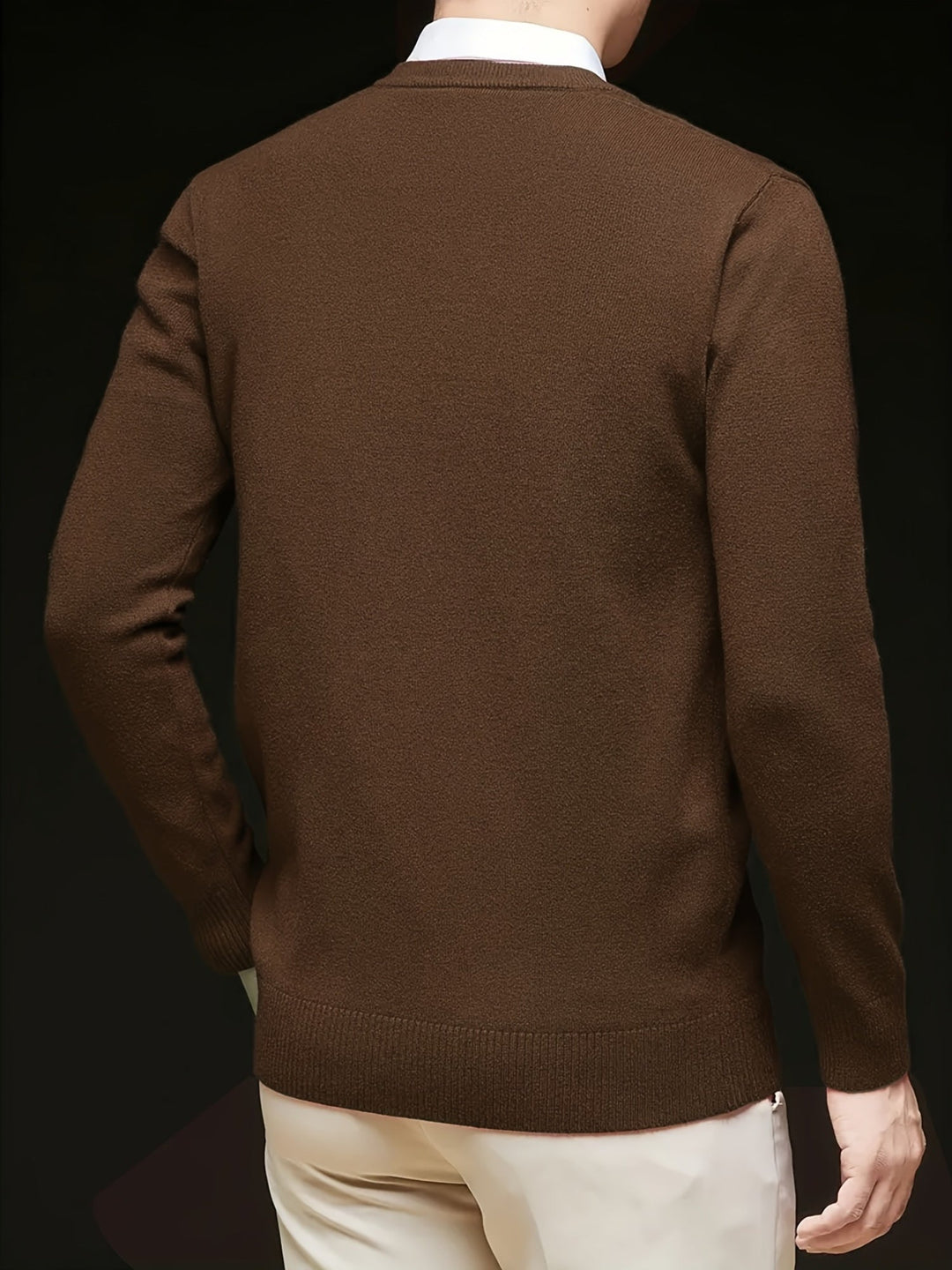 Évrand | Homme Pull Col V Tricoté Classique