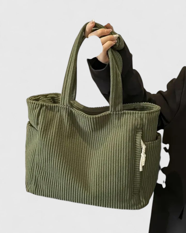 Arabella | Women's Ribbed Texture Tote Bag - Image 1