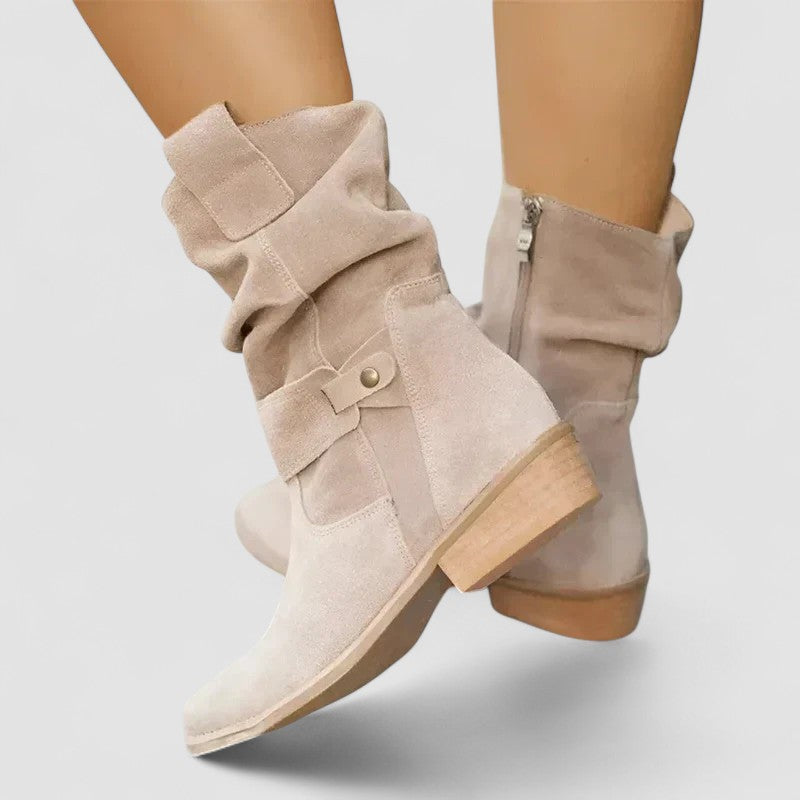 Araminta | Women's Zipper Ankle Boots with Arch Support - Image 1