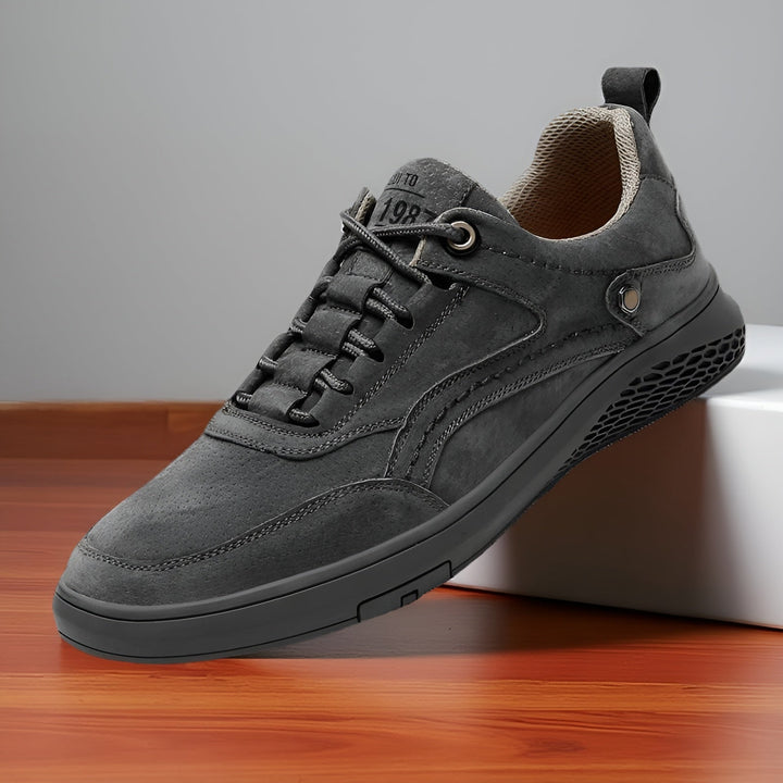 Arvand | Homme Sneakers Daim Casual Lacets - Dark Grey - Image 1