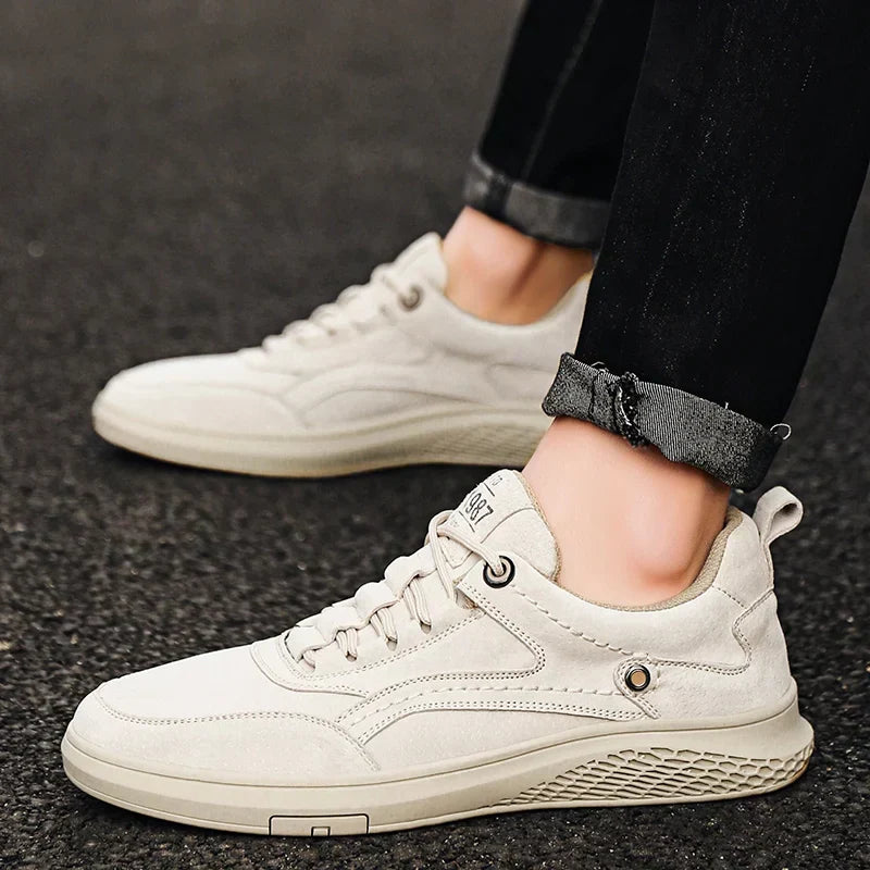 Arvand | Homme Sneakers Daim Casual Lacets - Dark Grey - Image 6