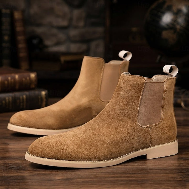 Arveld | Homme Chelsea Boots Daim Montantes - Camel - Image 1