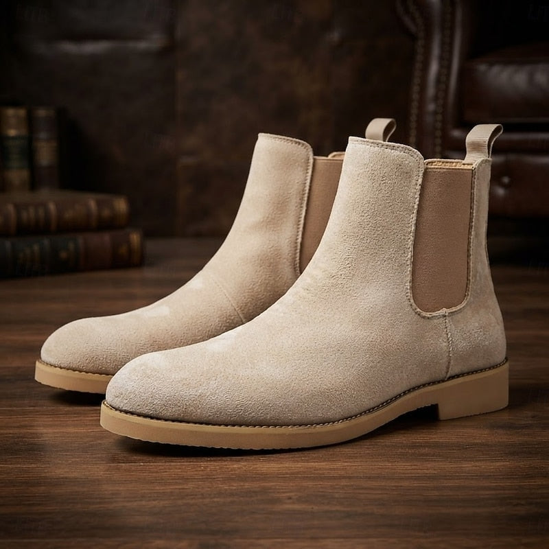 Arveld | Homme Chelsea Boots Daim Montantes - Camel - Image 2