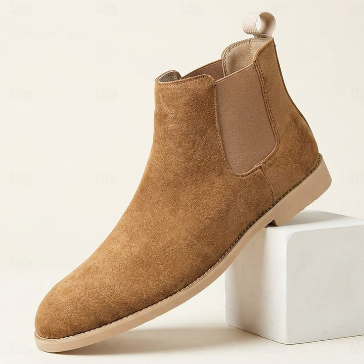 Arveld | Homme Chelsea Boots Daim Montantes - Camel - Image 4