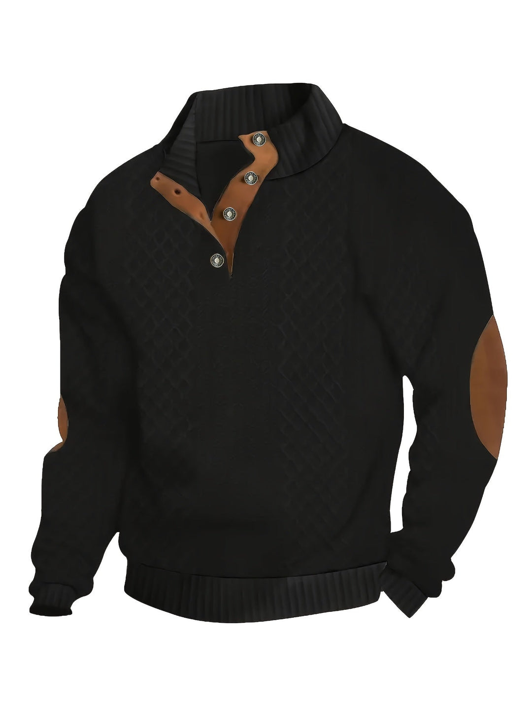 Arveld | Homme Pull Col Montant Tricot Losanges - Beige - Image 17