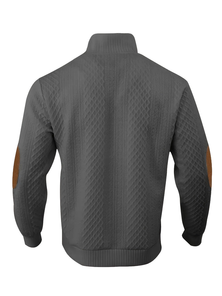 Arveld | Homme Pull Col Montant Tricot Losanges - Beige - Image 28