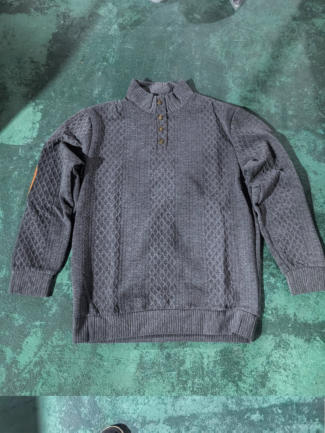 Arveld | Homme Pull Col Montant Tricot Losanges - Beige - Image 30