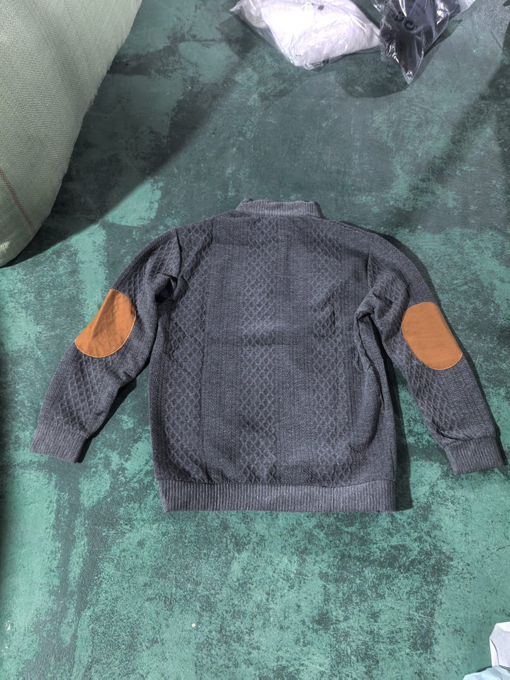 Arveld | Homme Pull Col Montant Tricot Losanges - Beige - Image 31