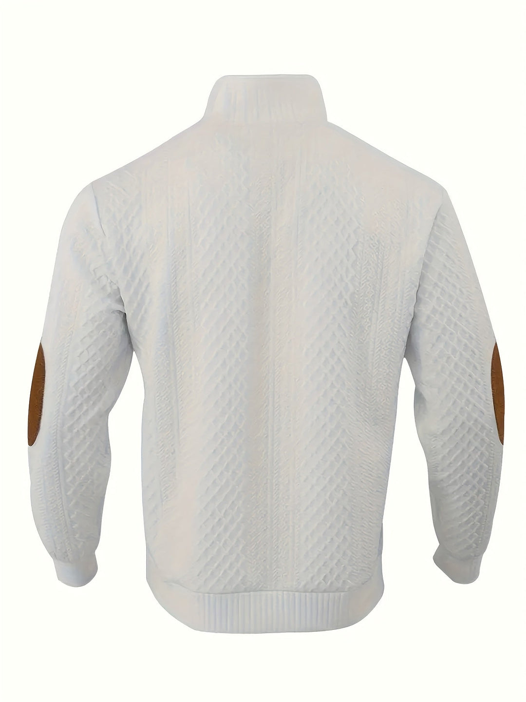 Arveld | Homme Pull Col Montant Tricot Losanges - Beige - Image 34