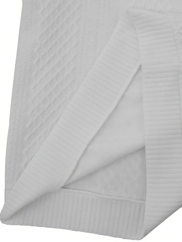 Arveld | Homme Pull Col Montant Tricot Losanges - Beige - Image 37