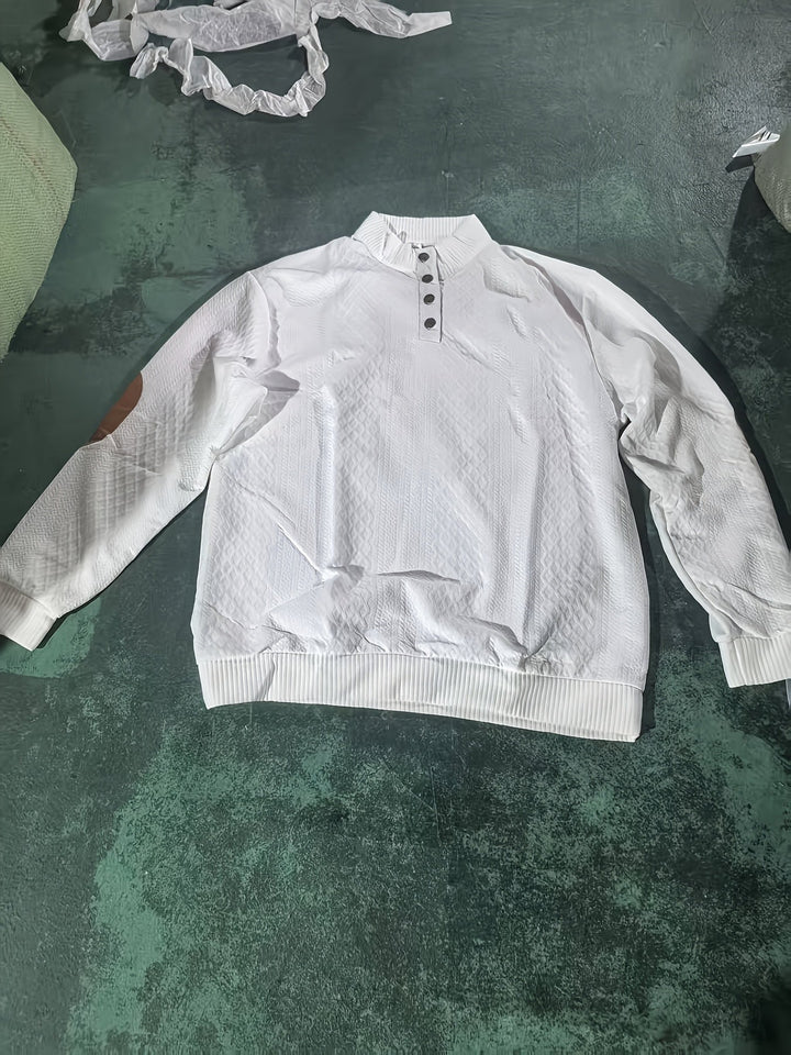Arveld | Homme Pull Col Montant Tricot Losanges - Beige - Image 38
