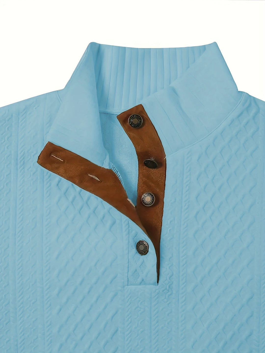 Arveld | Homme Pull Col Montant Tricot Losanges - Beige - Image 44