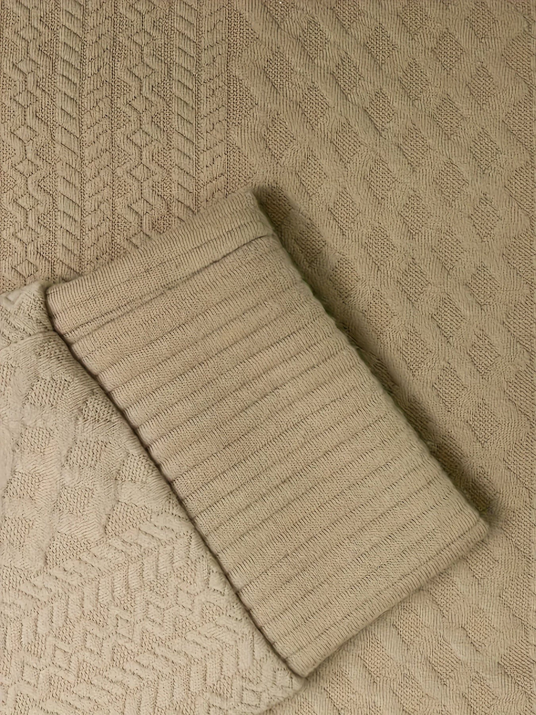 Arveld | Homme Pull Col Montant Tricot Losanges - Beige - Image 5