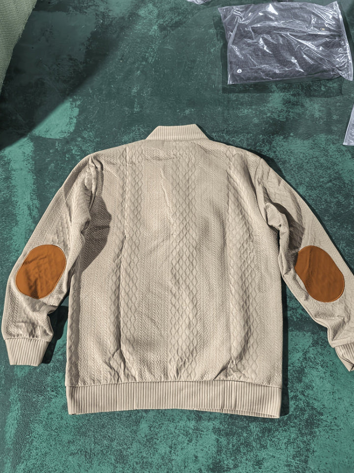 Arveld | Homme Pull Col Montant Tricot Losanges - Beige - Image 7