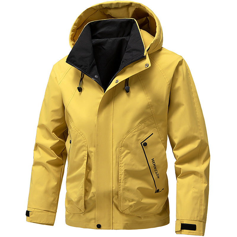 Arveld | Homme Veste à Capuche Imperméable Outdoor - Light Grey - Image 2