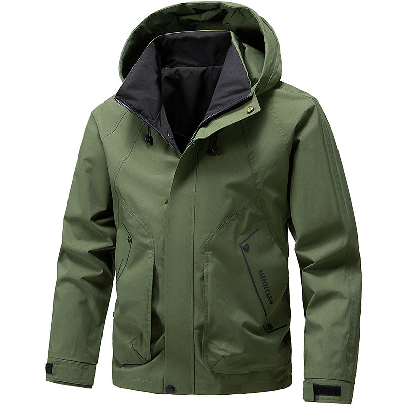 Arveld | Homme Veste à Capuche Imperméable Outdoor - Light Grey - Image 3