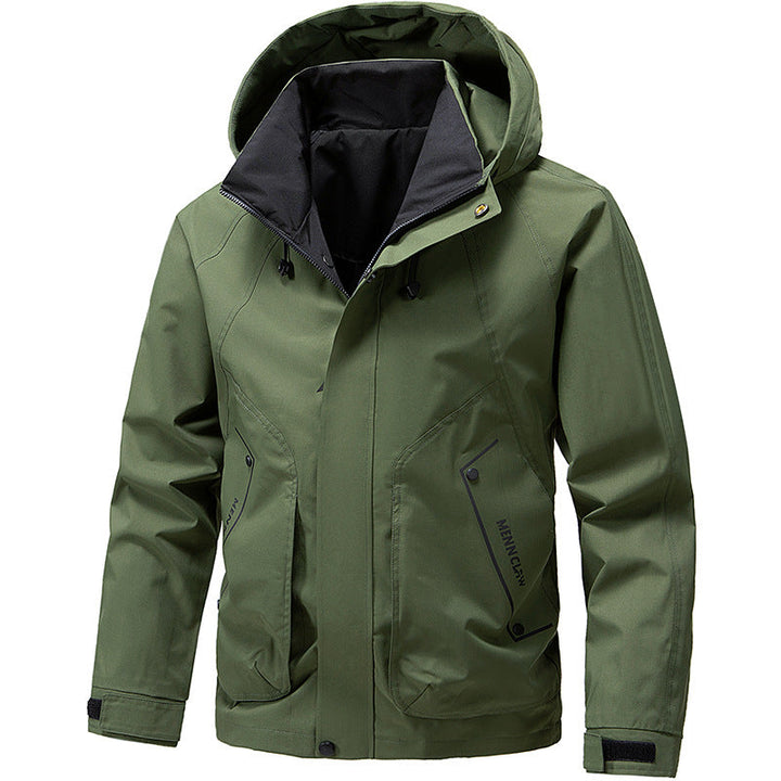 Arveld | Homme Veste à Capuche Imperméable Outdoor - Light Grey - Image 3