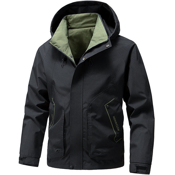 Arveld | Homme Veste à Capuche Imperméable Outdoor - Light Grey - Image 4