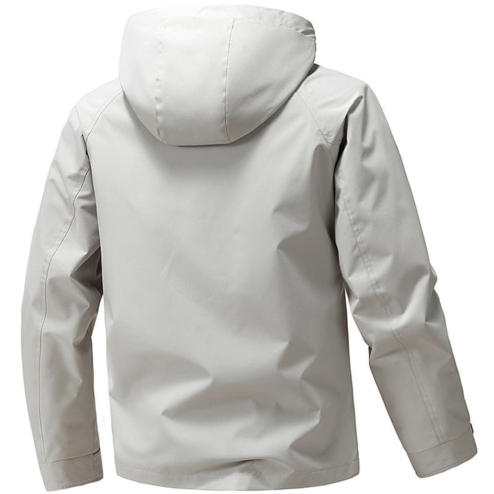 Arveld | Homme Veste à Capuche Imperméable Outdoor - Light Grey - Image 5