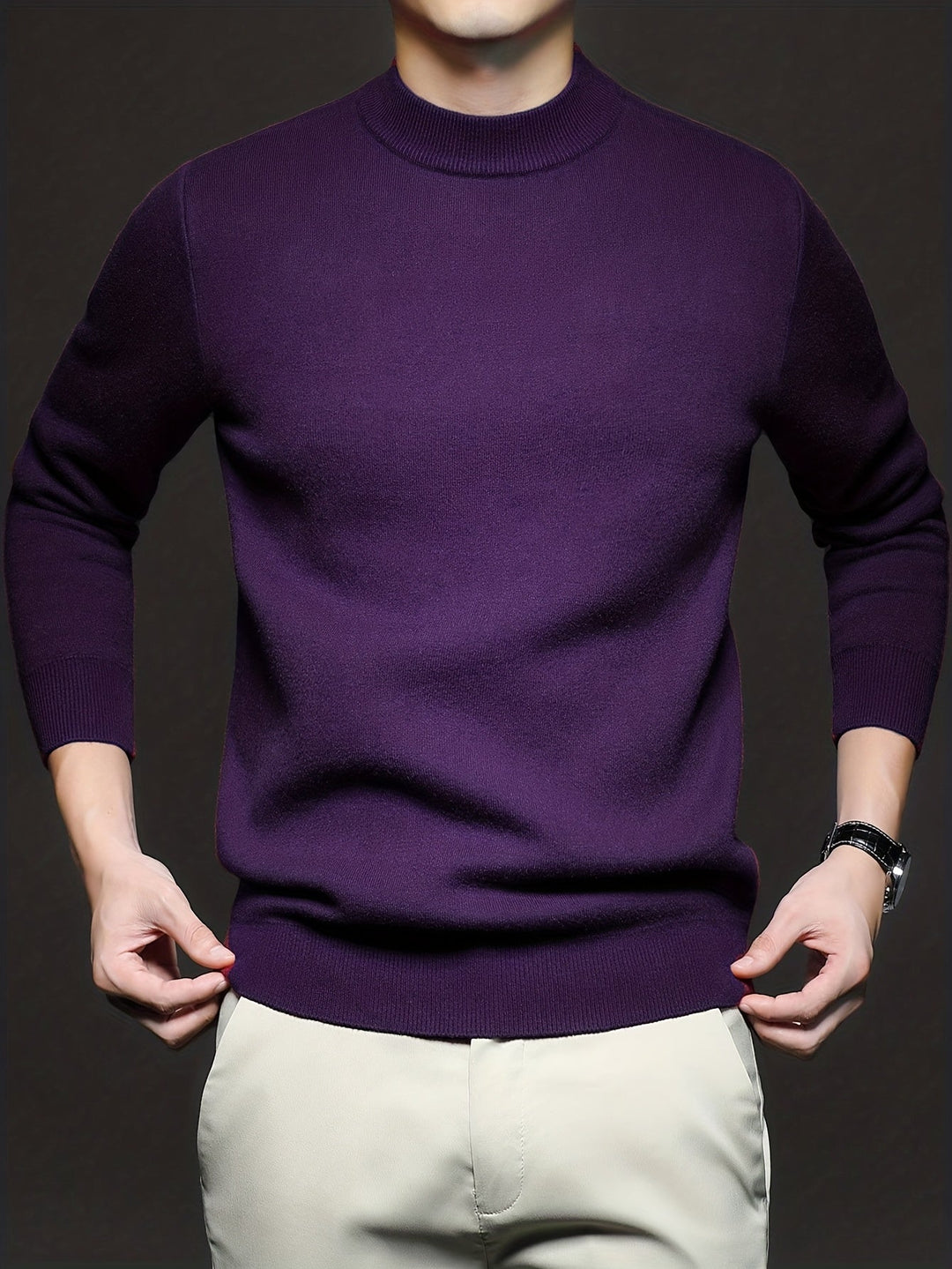 Arveld | Pull Col Montant Homme en Maille - Image 6