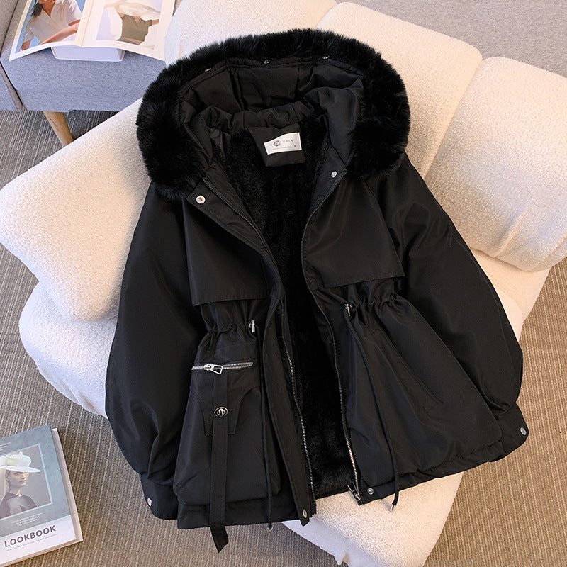 Arvielle | Manteau Femme Hiver Col Fourrure Capuche - Image 3