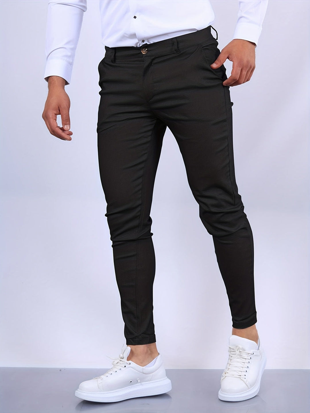 Arvinel | Homme Pantalon Chino Slim Fit - Blue - Image 4
