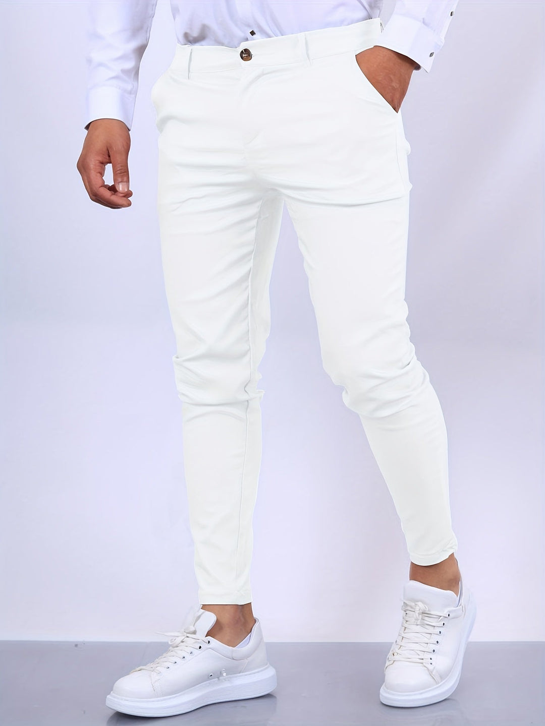 Arvinel | Homme Pantalon Chino Slim Fit - Blue - Image 8